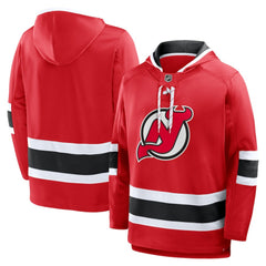 New Jersey Devils Fanatics Prime Time Fleece Hoodie - Red | US 202756749
