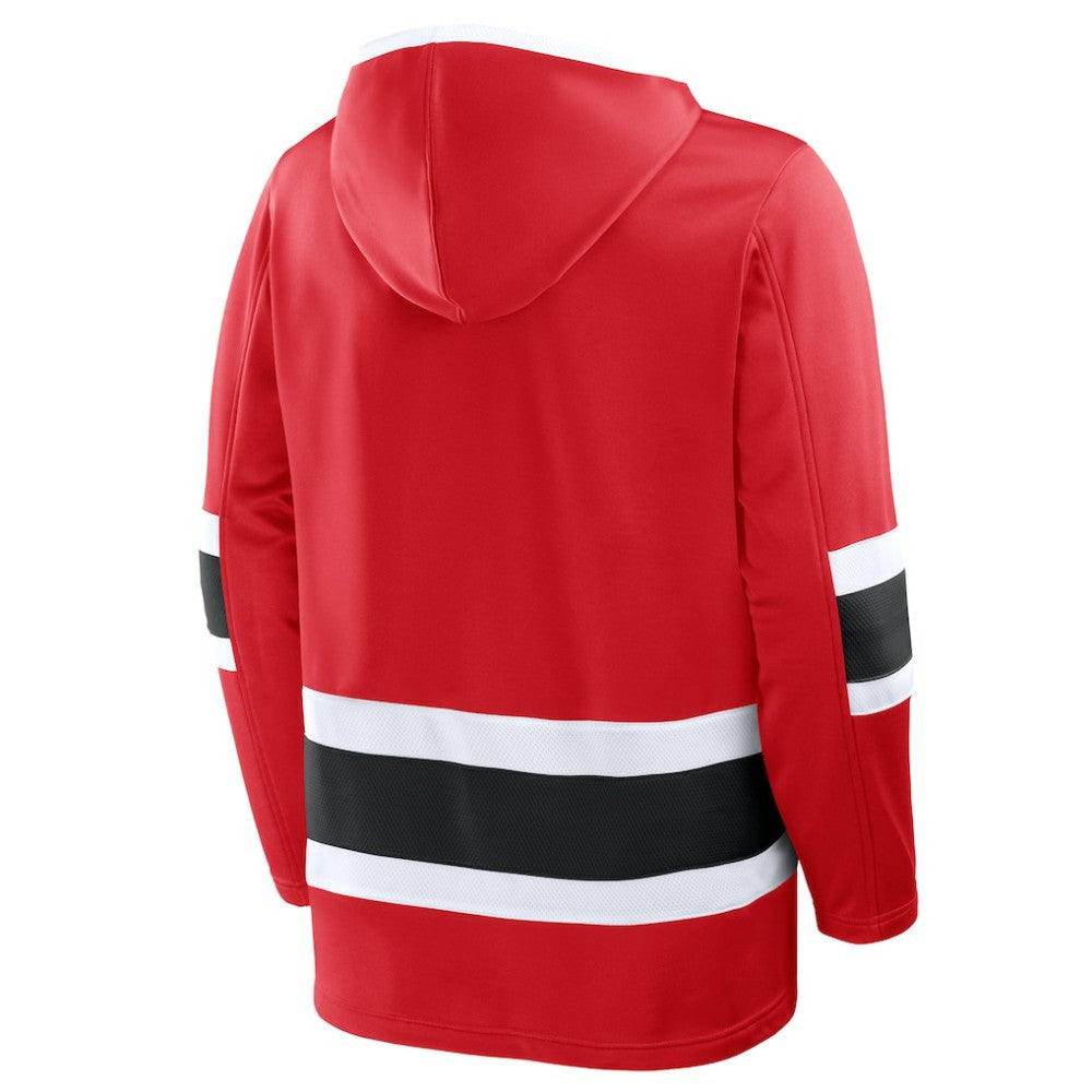 New Jersey Devils Fanatics Prime Time Fleece Hoodie - Red | US 202756749