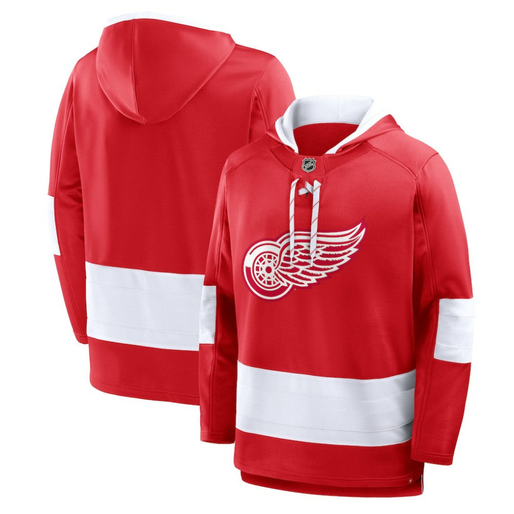 Detroit Red Wings Fanatics Prime Time Fleece Hoodie - Red | US 202756752