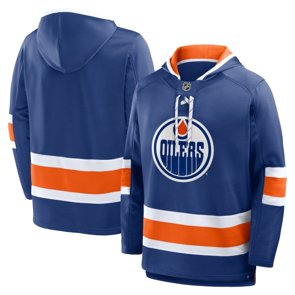 Edmonton Oilers Fanatics Prime Time Fleece Hoodie - Royal | US 202756770