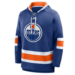 Edmonton Oilers Fanatics Prime Time Fleece Hoodie - Royal | US 202756770