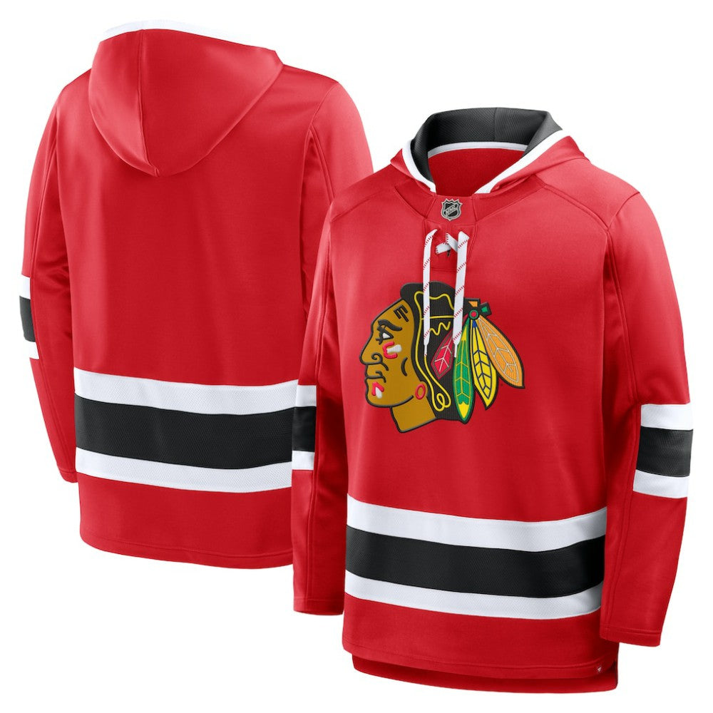 Chicago Blackhawks Fanatics Prime Time Fleece Hoodie - Red | US 202756771