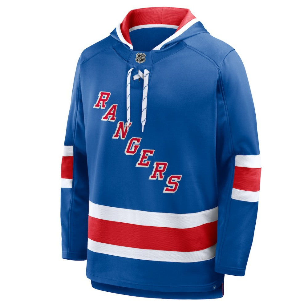 New York Rangers Fanatics Prime Time Fleece Hoodie - Blue | US 202756776
