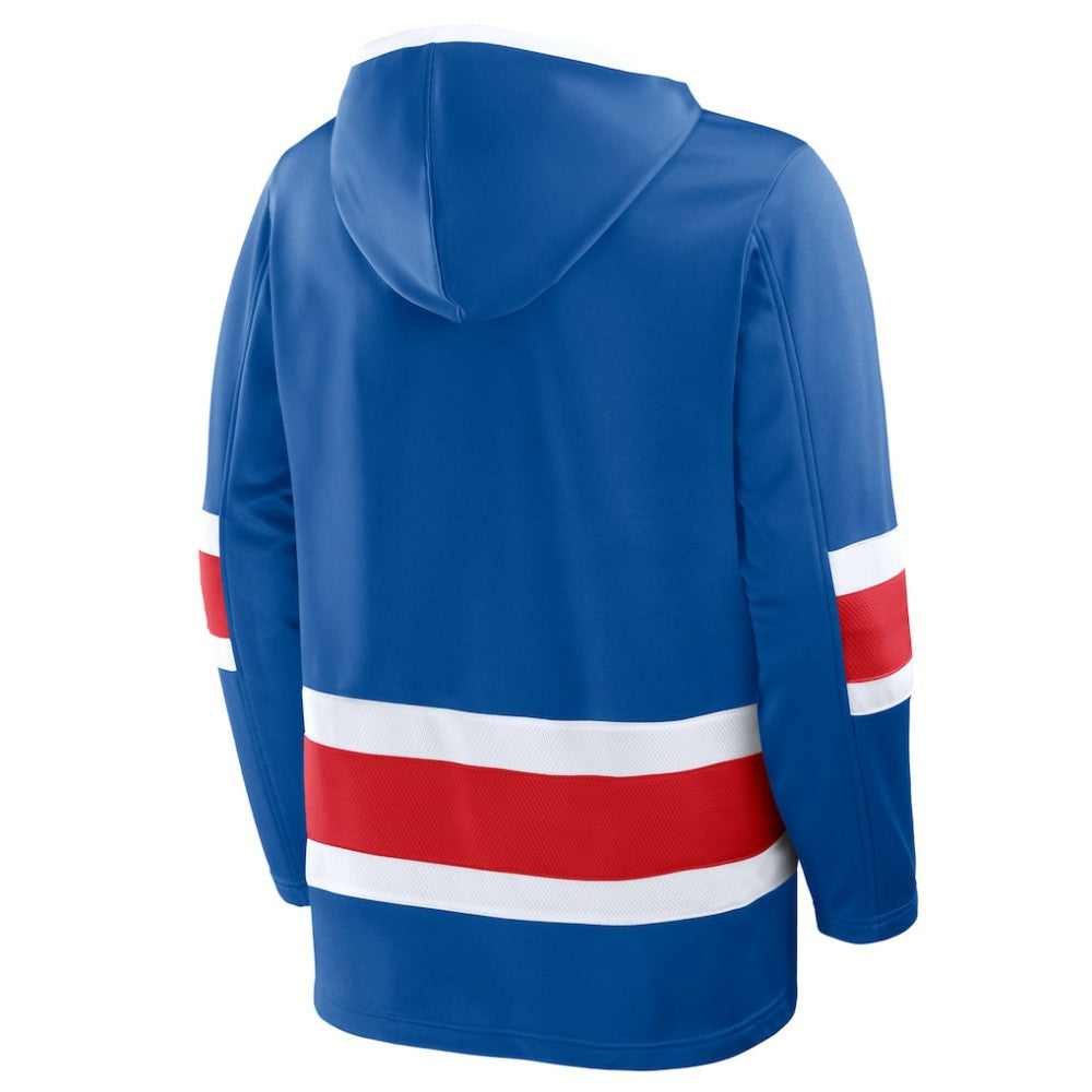 New York Rangers Fanatics Prime Time Fleece Hoodie - Blue | US 202756776