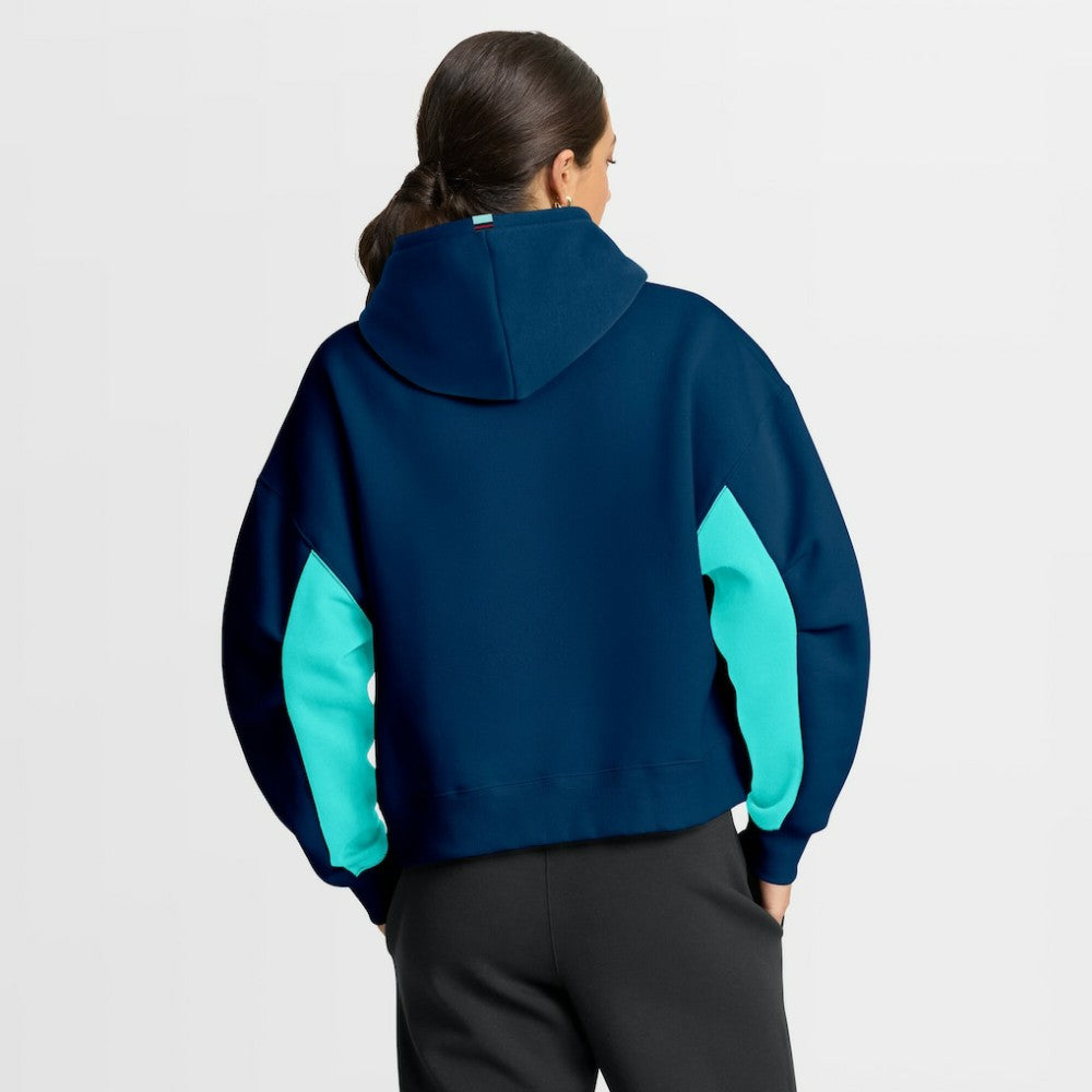 Seattle Kraken Fanatics Women's Back Check Boxy Hoodie - Navy | US 202756862