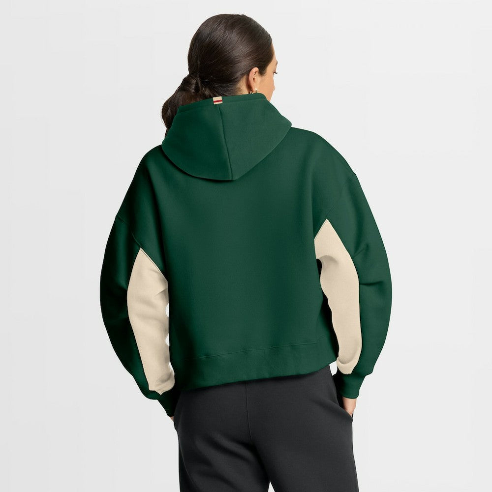 Minnesota Wild Fanatics Women's Back Check Boxy Hoodie - Green | US 202756863