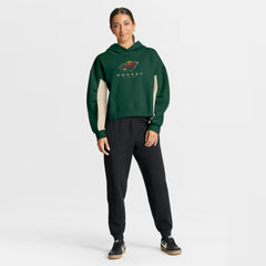 Minnesota Wild Fanatics Women's Back Check Boxy Hoodie - Green | US 202756863
