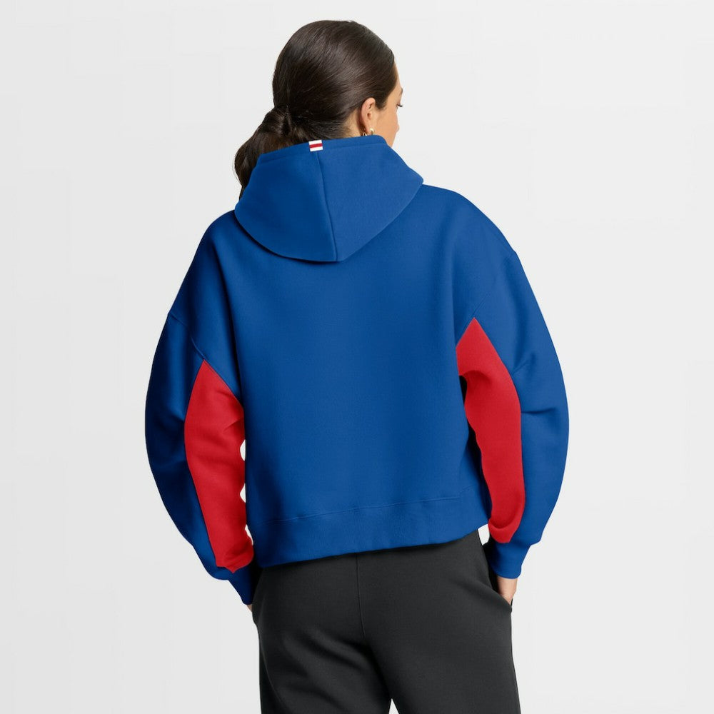 New York Rangers Fanatics Women's Back Check Boxy Hoodie - Blue | US 202756864