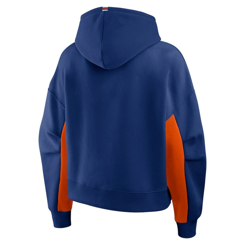 Edmonton Oilers Fanatics Women's Back Check Boxy Hoodie - Royal | US 202756865