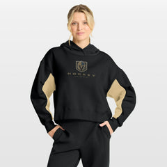 Vegas Golden Knights Fanatics Women's Back Check Boxy Hoodie - Black | US 202756869