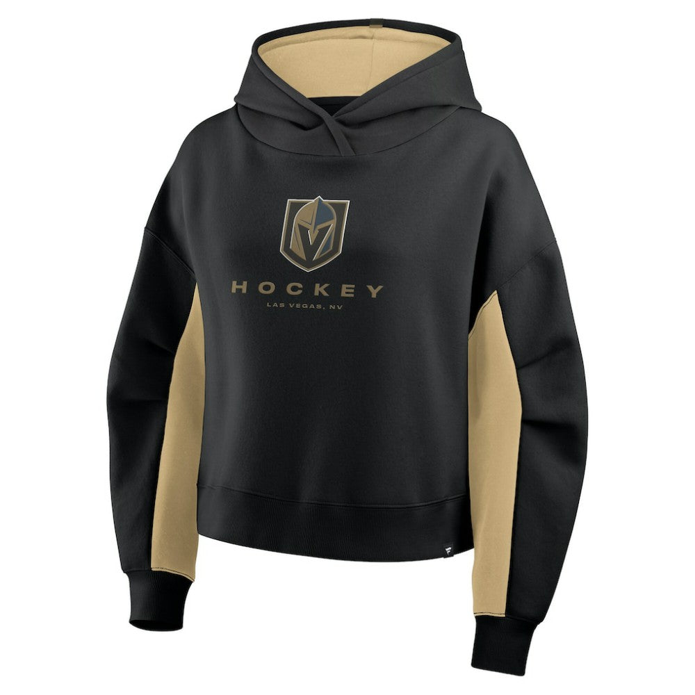 Vegas Golden Knights Fanatics Women's Back Check Boxy Hoodie - Black | US 202756869
