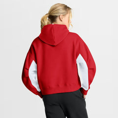 Detroit Red Wings Fanatics Women's Back Check Boxy Hoodie - Red | US 202756871