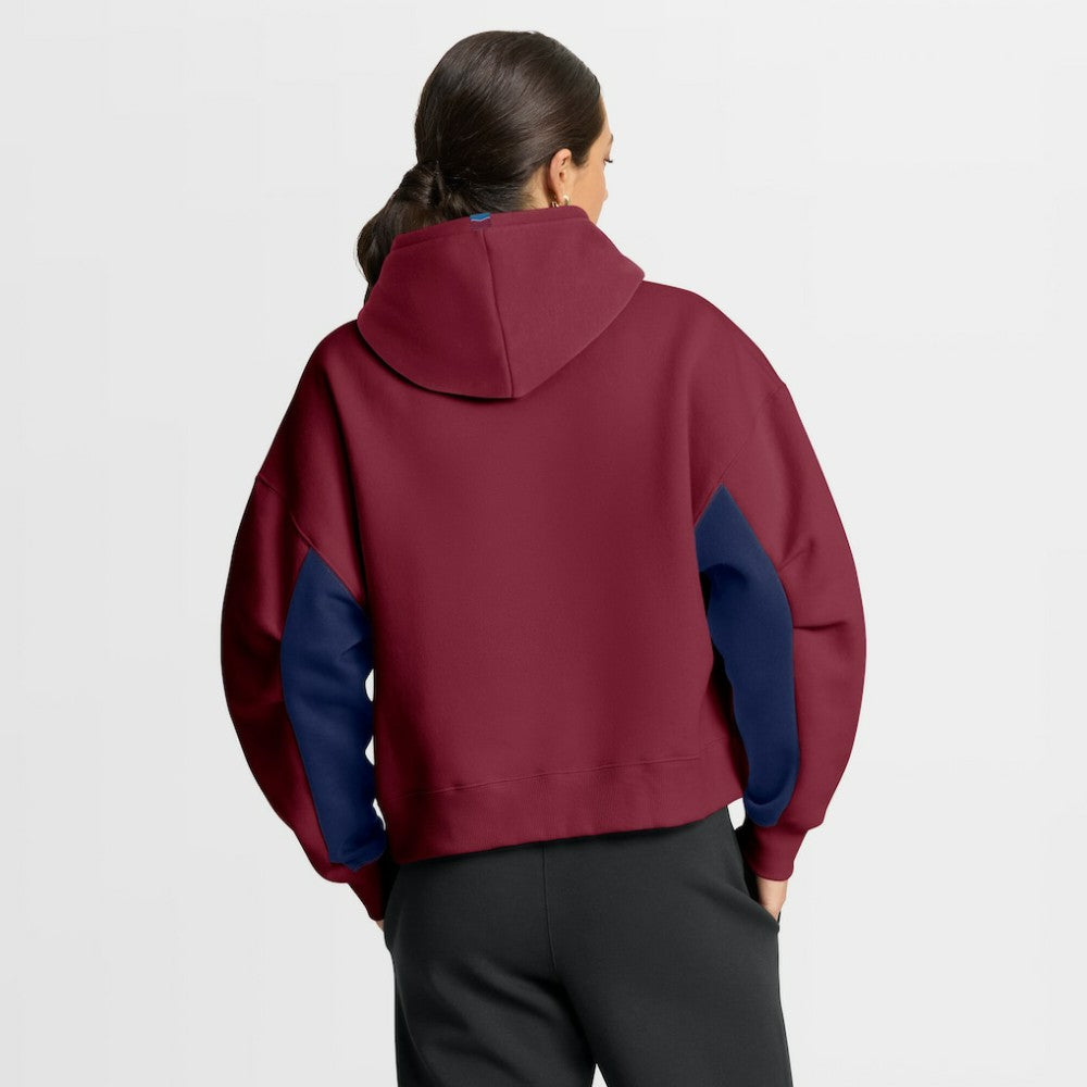 Colorado Avalanche Fanatics Women's Back Check Boxy Hoodie - Burgundy | US 202756873
