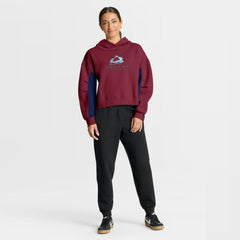 Colorado Avalanche Fanatics Women's Back Check Boxy Hoodie - Burgundy | US 202756873