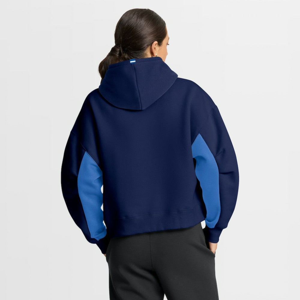 Winnipeg Jets Fanatics Women's Back Check Boxy Hoodie - Navy | US 202756877