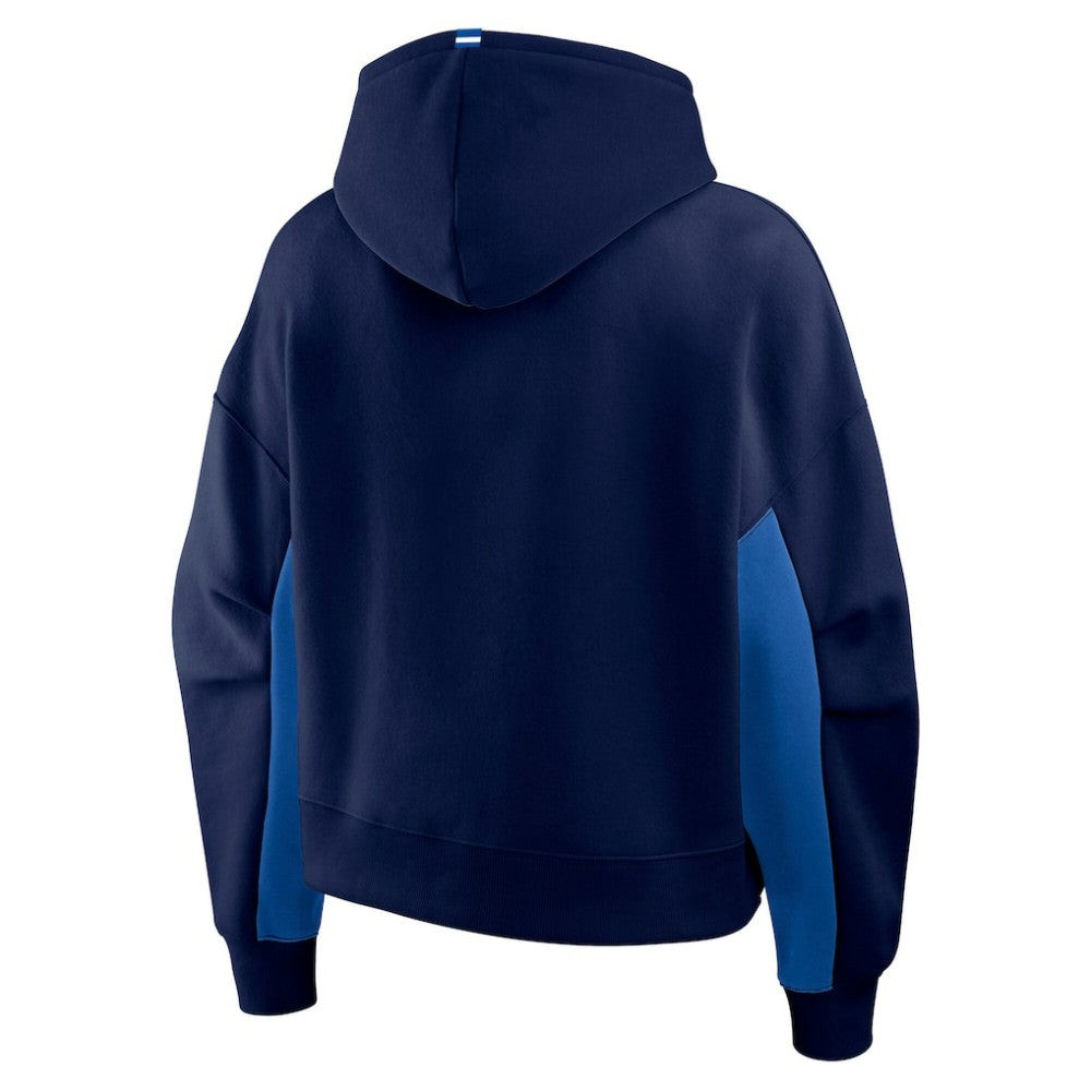 Winnipeg Jets Fanatics Women's Back Check Boxy Hoodie - Navy | US 202756877