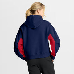 Montreal Canadiens Fanatics Women's Back Check Boxy Hoodie - Navy | US 202756878