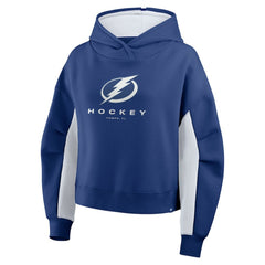 Tampa Bay Lightning Fanatics Women's Back Check Boxy Hoodie - Blue | US 202756881