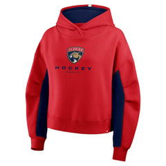 Florida Panthers Fanatics Women's Back Check Boxy Hoodie - Red | US 202756885
