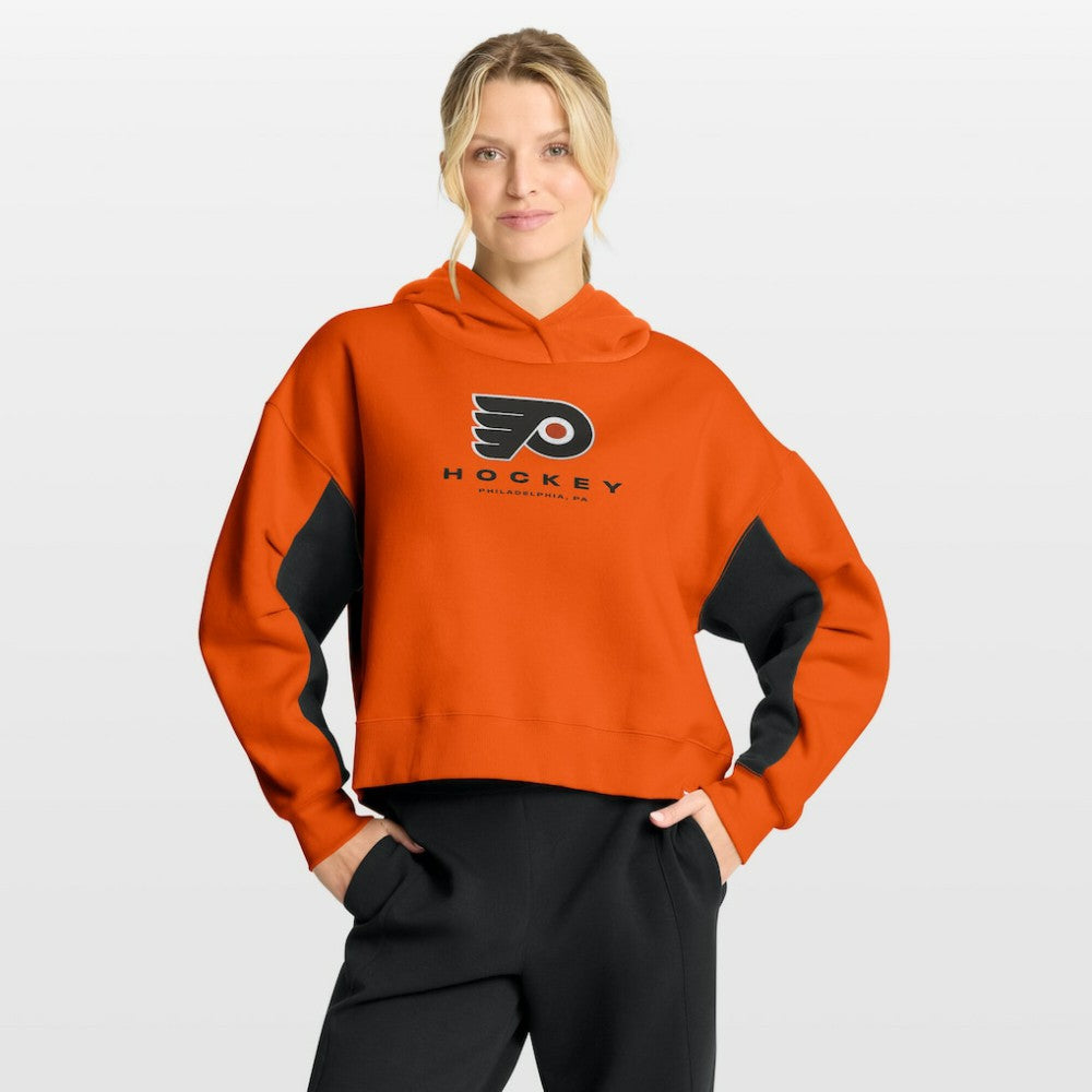 Philadelphia Flyers Fanatics Women's Back Check Boxy Hoodie - Orange | US 202756886