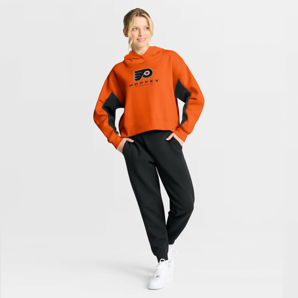 Philadelphia Flyers Fanatics Women's Back Check Boxy Hoodie - Orange | US 202756886