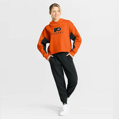 Philadelphia Flyers Fanatics Women's Back Check Boxy Hoodie - Orange | US 202756886
