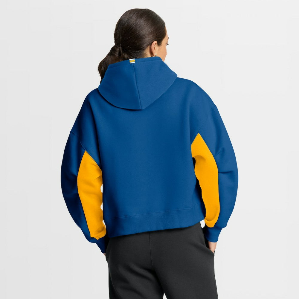 St. Louis Blues Fanatics Women's Back Check Boxy Hoodie - Blue | US 202756887