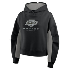 Los Angeles Kings Fanatics Women's Back Check Boxy Hoodie - Black | US 202756890