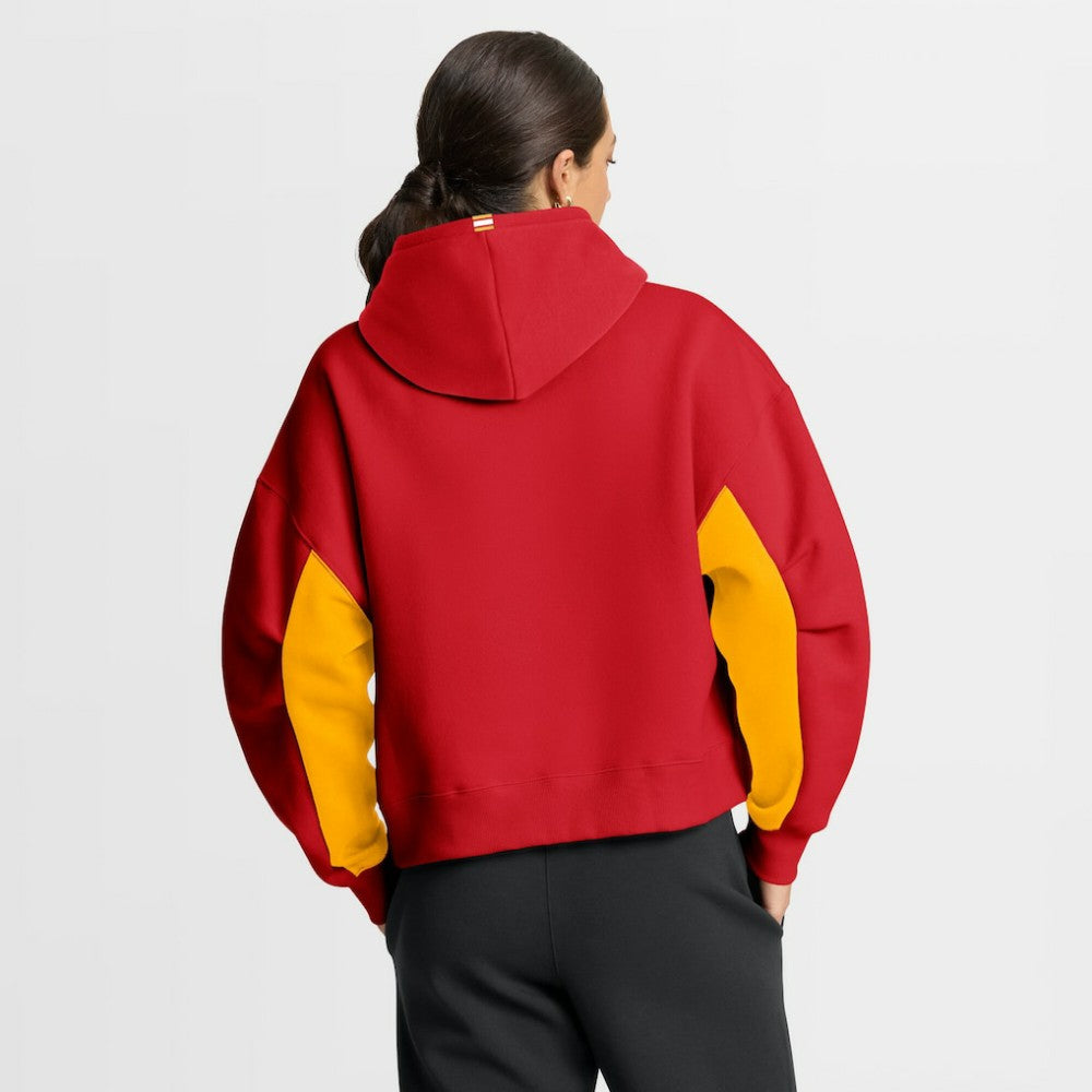 Calgary Flames Fanatics Women's Back Check Boxy Hoodie - Red | US 202756891