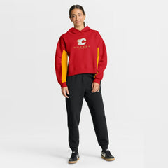 Calgary Flames Fanatics Women's Back Check Boxy Hoodie - Red | US 202756891