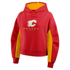 Calgary Flames Fanatics Women's Back Check Boxy Hoodie - Red | US 202756891