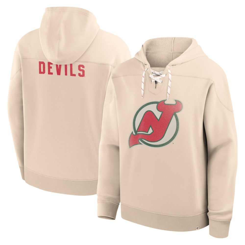 New Jersey Devils Fanatics Vintage Hoodie - Cream | US 202756951