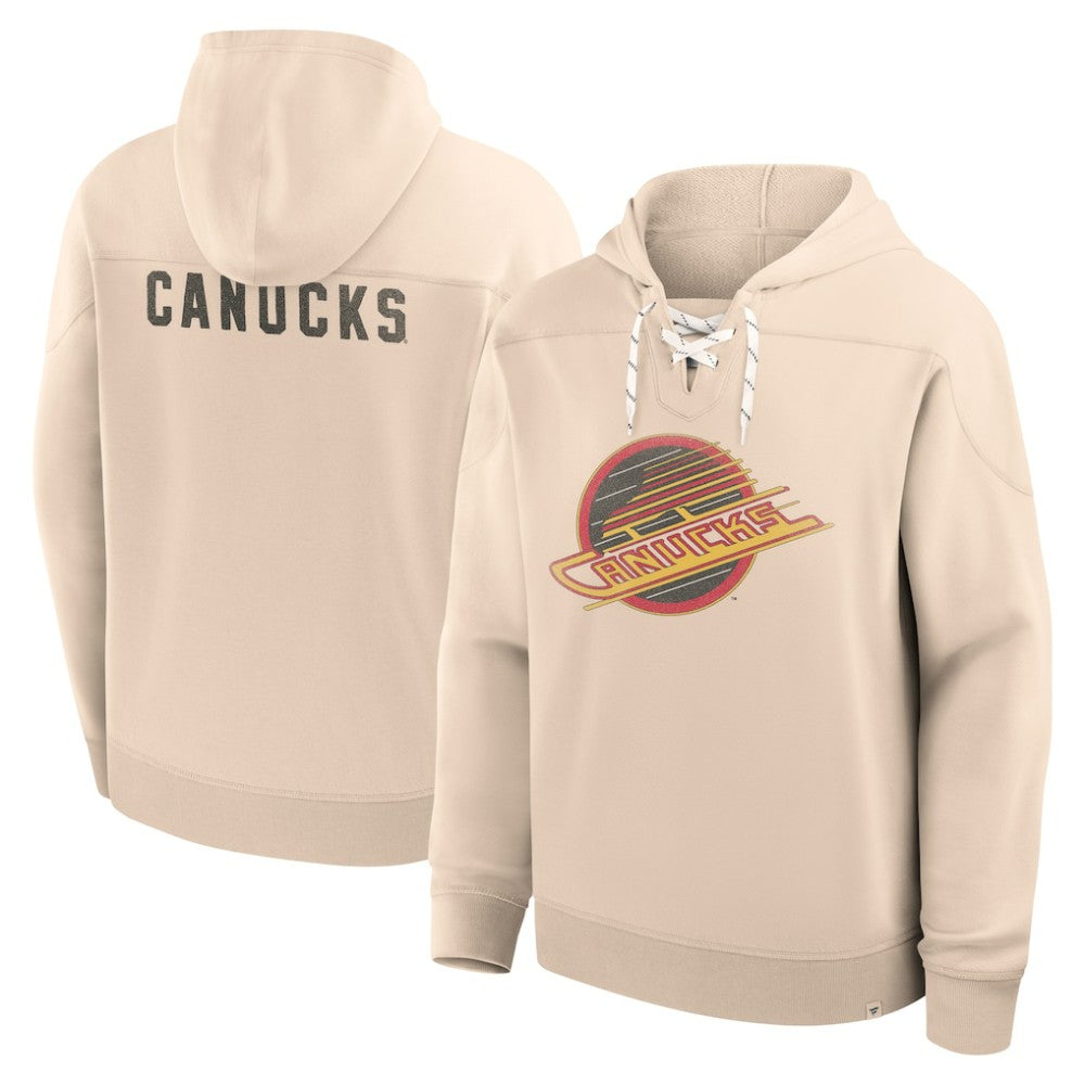 Vancouver Canucks Fanatics Vintage Hoodie - Cream | US 202756961