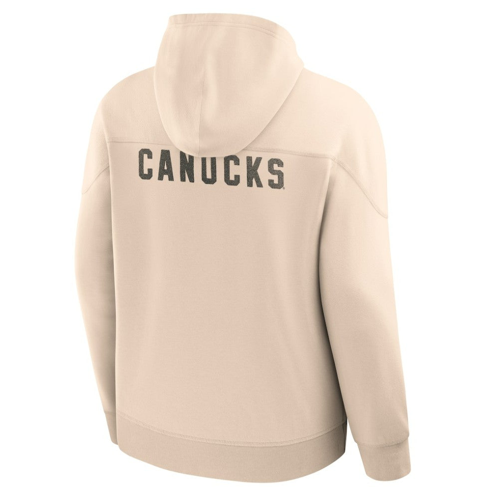 Vancouver Canucks Fanatics Vintage Hoodie - Cream | US 202756961