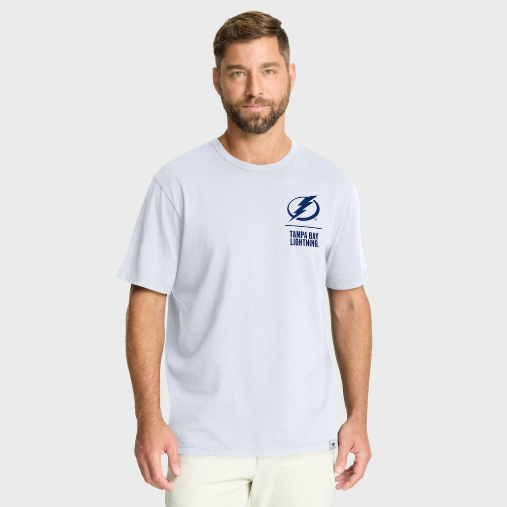 Tampa Bay Lightning Fanatics Crash The Net Legacy T-Shirt - White | US 202756997