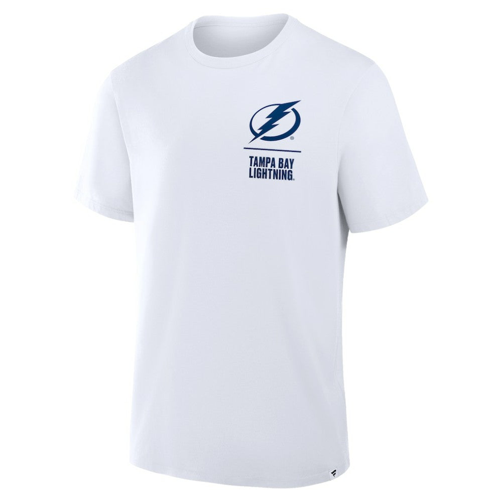 Tampa Bay Lightning Fanatics Crash The Net Legacy T-Shirt - White | US 202756997
