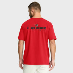 Ottawa Senators Fanatics Crash The Net Legacy T-Shirt - Red | US 202757000