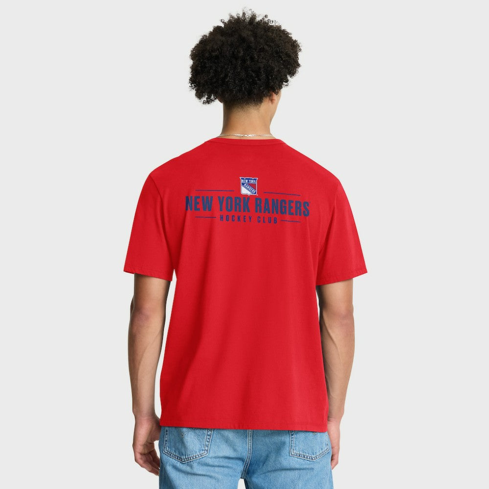 New York Rangers Fanatics Crash The Net Legacy T-Shirt - Red | US 202757003