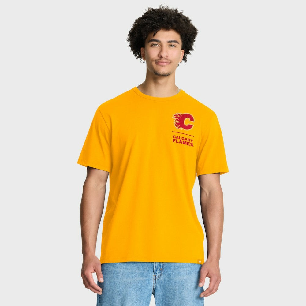 Calgary Flames Fanatics Crash The Net Legacy T-Shirt - Gold | US 202757004