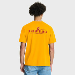 Calgary Flames Fanatics Crash The Net Legacy T-Shirt - Gold | US 202757004