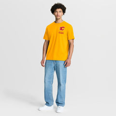 Calgary Flames Fanatics Crash The Net Legacy T-Shirt - Gold | US 202757004