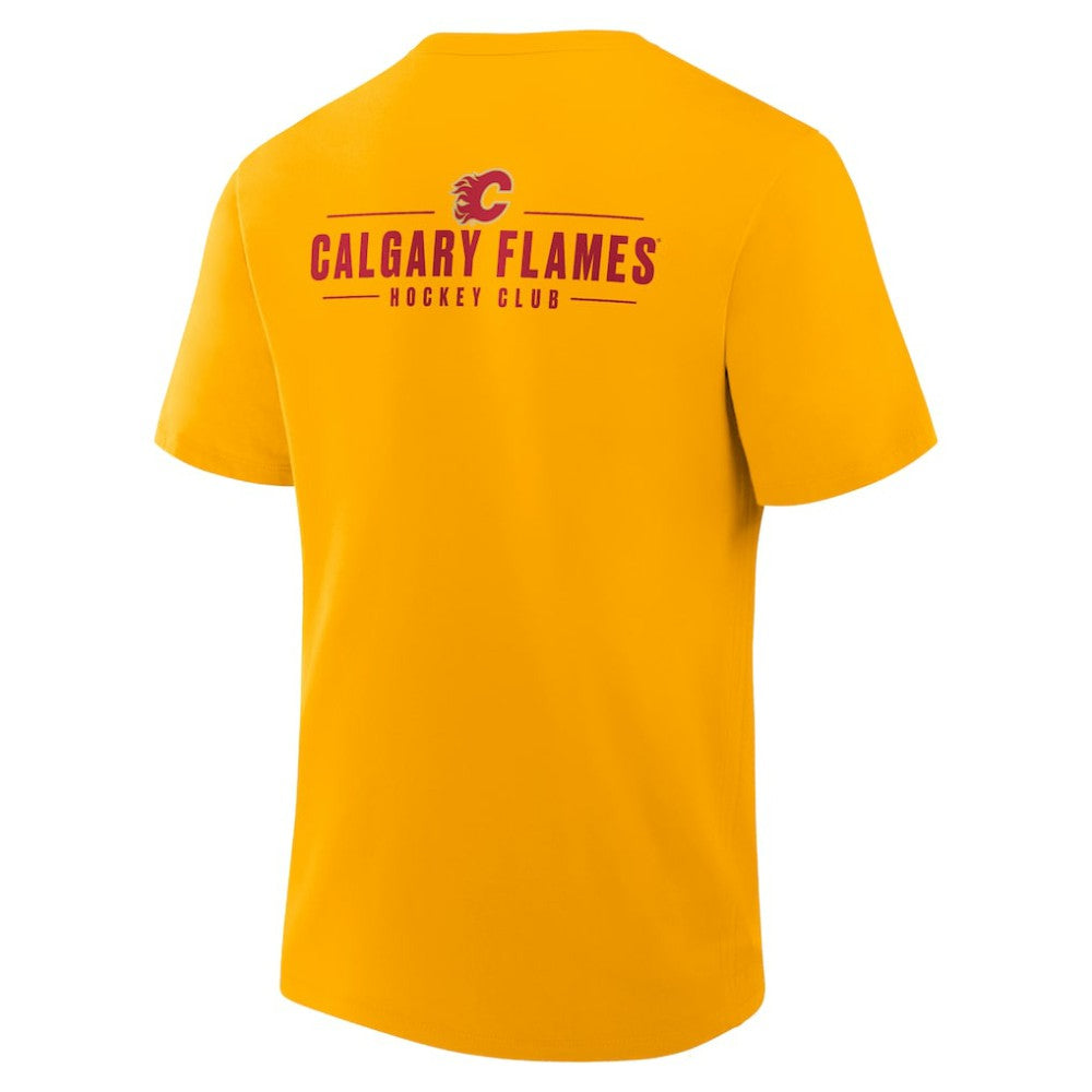 Calgary Flames Fanatics Crash The Net Legacy T-Shirt - Gold | US 202757004
