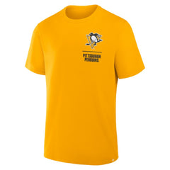 Pittsburgh Penguins Fanatics Crash The Net Legacy T-Shirt - Gold | US 202757005