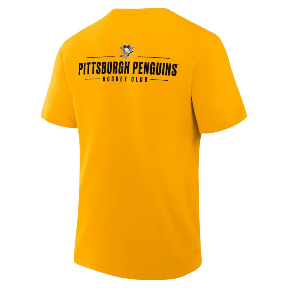 Pittsburgh Penguins Fanatics Crash The Net Legacy T-Shirt - Gold | US 202757005