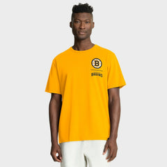 Boston Bruins Fanatics Crash The Net Legacy T-Shirt - Gold | US 202757009