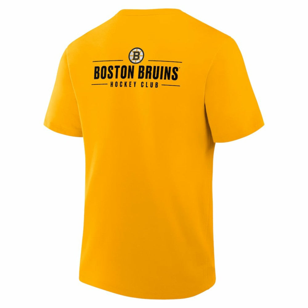 Boston Bruins Fanatics Crash The Net Legacy T-Shirt - Gold | US 202757009