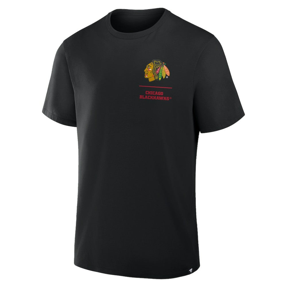 Chicago Blackhawks Fanatics Crash The Net Legacy T-Shirt - Black | US 202757010