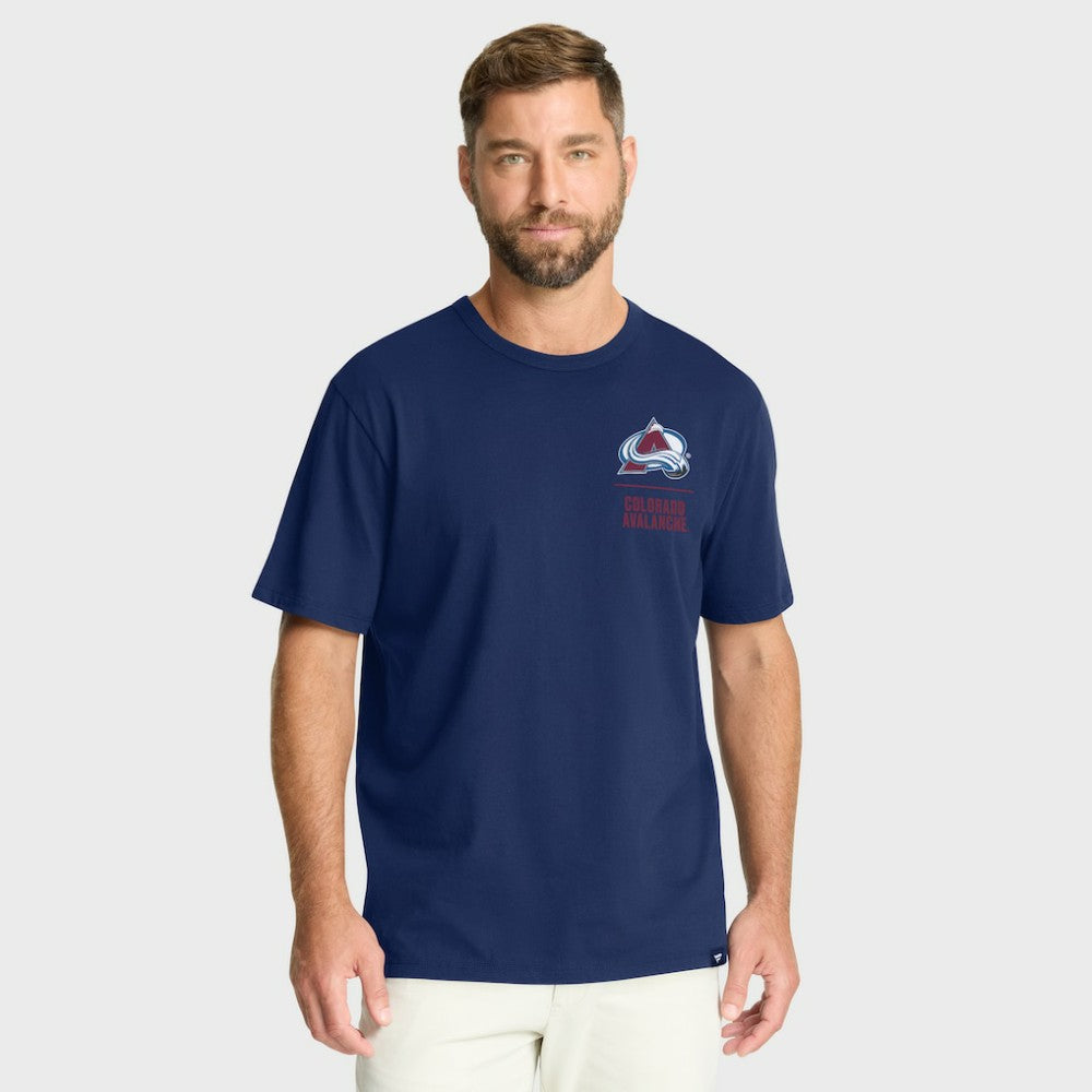Colorado Avalanche Fanatics Crash The Net Legacy T-Shirt - Navy | US 202757019