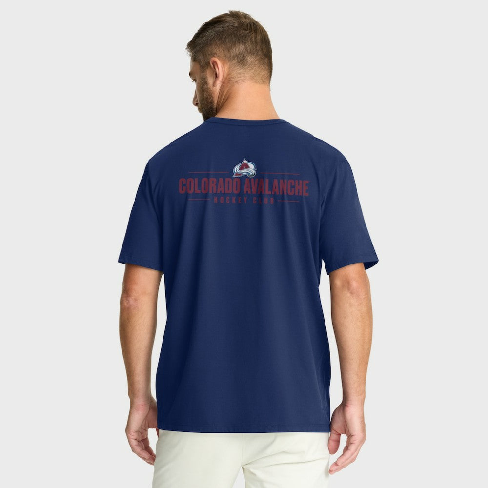 Colorado Avalanche Fanatics Crash The Net Legacy T-Shirt - Navy | US 202757019