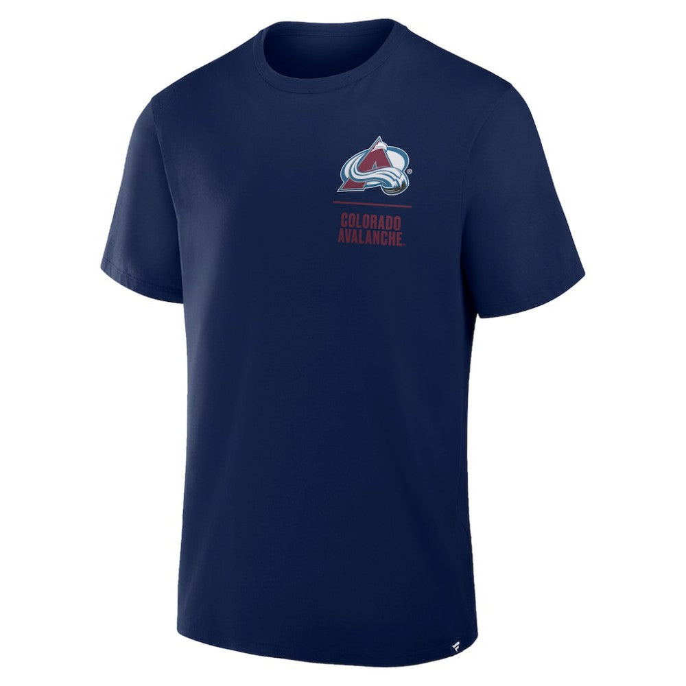 Colorado Avalanche Fanatics Crash The Net Legacy T-Shirt - Navy | US 202757019